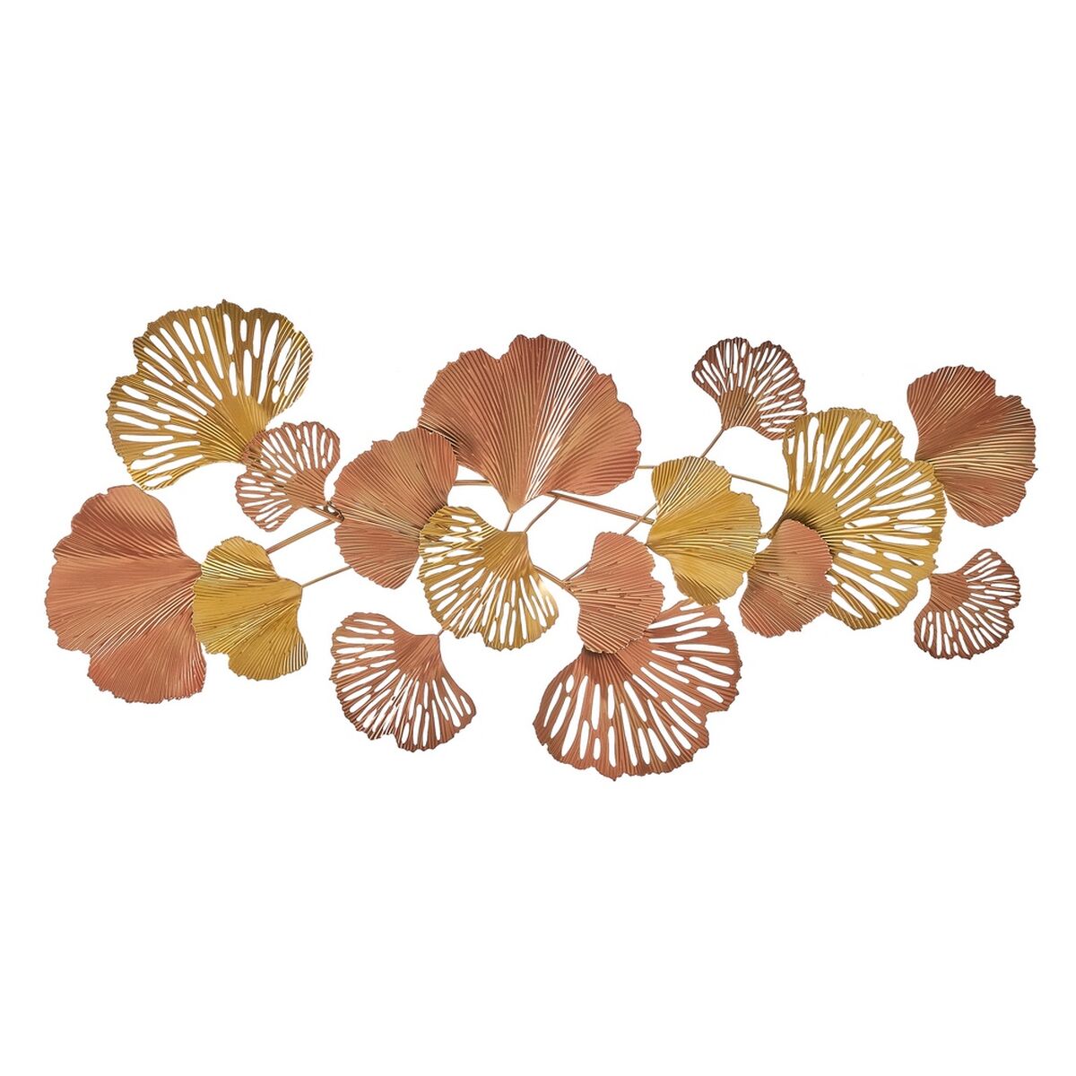 8445148014205 - Wanddekoration Kupfer Gold Eisen Blomster 100 x 4 x 48 cm