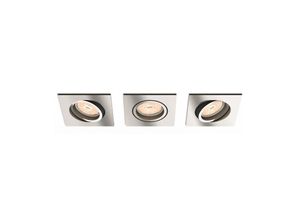 8445152007255 - Philips - Satz von 3 Rings Versenkt Donegal Quadrat Verchromt GU10