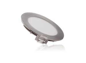 8445152082818 - Greenice - Slimline Downlight 6W 480Lm 4200ºK Runden Satin Nickel 50000H [GL-CL-R6N-W] - Natürliches Weiß