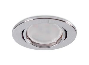 8445152196065 - Greenice - Ring Downlight Runden Kippbar Vepa Stahl 90mm - Verchromt (LL-20-1610-17)