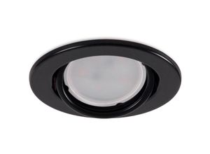 8445152196072 - Ring Downlight Runden Kippbar Vepa Stahl 90mm - Schwarz (LL-20-1210-49)