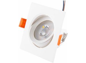 8445152199288 - Greenice - Downlight-LED 7W 630Lm 4200ºK Rechteckig Kippbar 40000H [HO-DLPL-CUAD-7W-W] - Natürliches Weiß