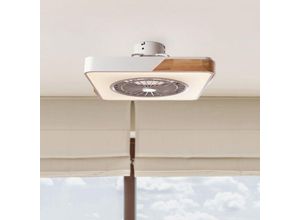 8445152217340 - Deckenventilator 36W 1800lm Variable CCT LED-Beleuchtung Fernbedienung 50000H - Weiß [HO-LEDFAN-29-W]