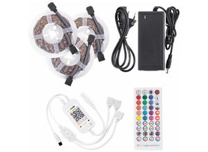 8445152217661 - Greenice - Strip Kit 108W 4500Lm 450 LEDs 15 Meter rgb Blister Transformator Controller Fernbedienung IP20 40000H [CA-KITRGB-15M]