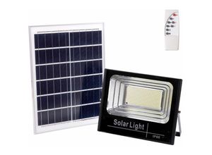 8445152231278 - Solar-LED-Flutlicht 200 W 4000 K Panel 6 V 20 W Batterie 32 V 15000 mAh Fernbedienung [HO-SOLARFL-200W-01-W] - Natürliches Weiß