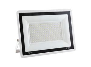 8445152232121 - Greenice - LED-Flutlicht 150 w 12000 lm 6000 °k IP66 dimmbar 60000 Std weiße Oberfläche [LM-6013-W-CW]