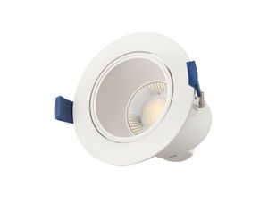 8445152239076 - Greenice - Verstellbarer LED-Einbaustrahler 8W 750Lm cct 3000-6500ºK Dimmbar 60º IP20 [SE-SCL309B-8W-W-CCT]