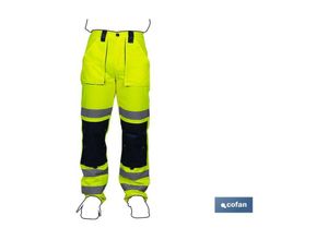 8445187358070 - Sirio Model Warnschutzhose Gelb und Marineblau Größe S