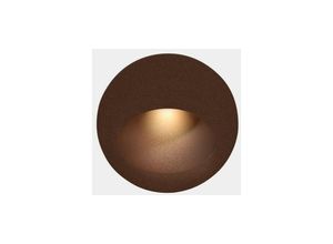 8445386087979 - Leds-c4 - leds C4 Bat Round Oval Outdoor led Wandeinbauleuchte Rund Braun IP65 22W 2700K