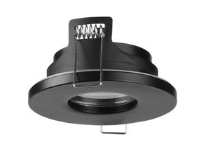 8445386487250 - Rame 85 -mm -Durchmesser baubarer nach unten geordneter Downlight für schwarze Glühbirnen in Schwarz - Forlight