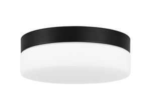 8445386638560 - Forlight Giro Badezimmer -LED -Deckendecke mit IP44 mit warmem verstellbarem Licht 3000k und 4000k neutral Schwarze Farbe