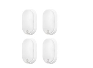 8445386731018 - Forlight - moo (4uds) Aplique de Pared Exterior led IP54 Sensor Crepuscular de Movimiento Temperatura Regulable Color Blanco