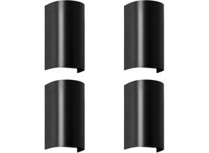 8445386842387 - Forlight - Foix - 4 Apliques de Pared Exterior GU10 para Jardín y Terraza IP65 de Color Negro