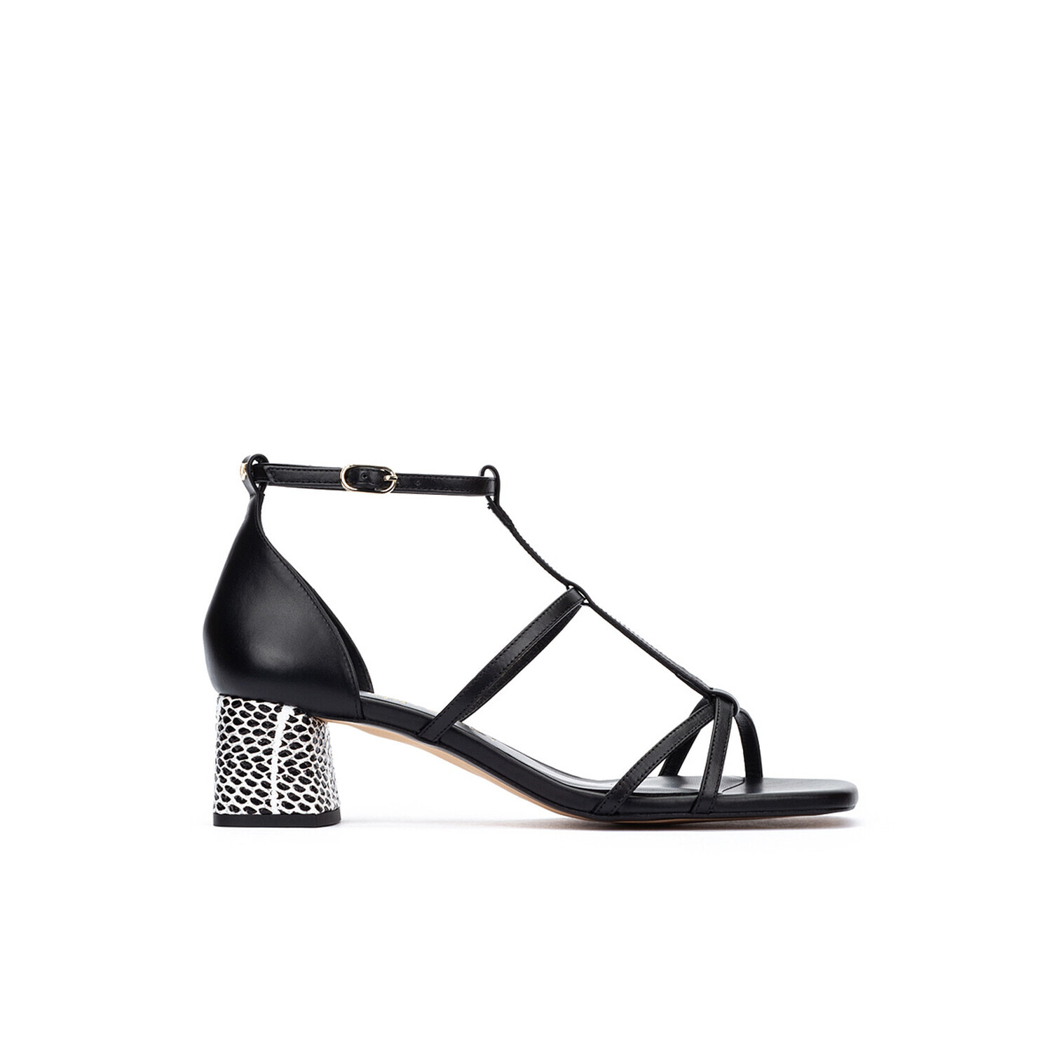 8445442520990 - Damen Sandalen mit Schnallenverschluss und Absatz Vettabbia