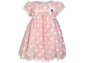 8445445649612 - - Kurzarmkleid BIG DOTS in rosé Gr86