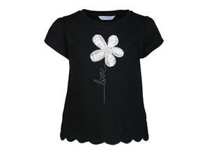 8445445662666 - - T-Shirt FLOWER LOVE in schwarz Gr116