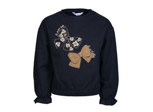 8445445950718 - - Sweatshirt GOLDEN BOWS in marineblau Gr110