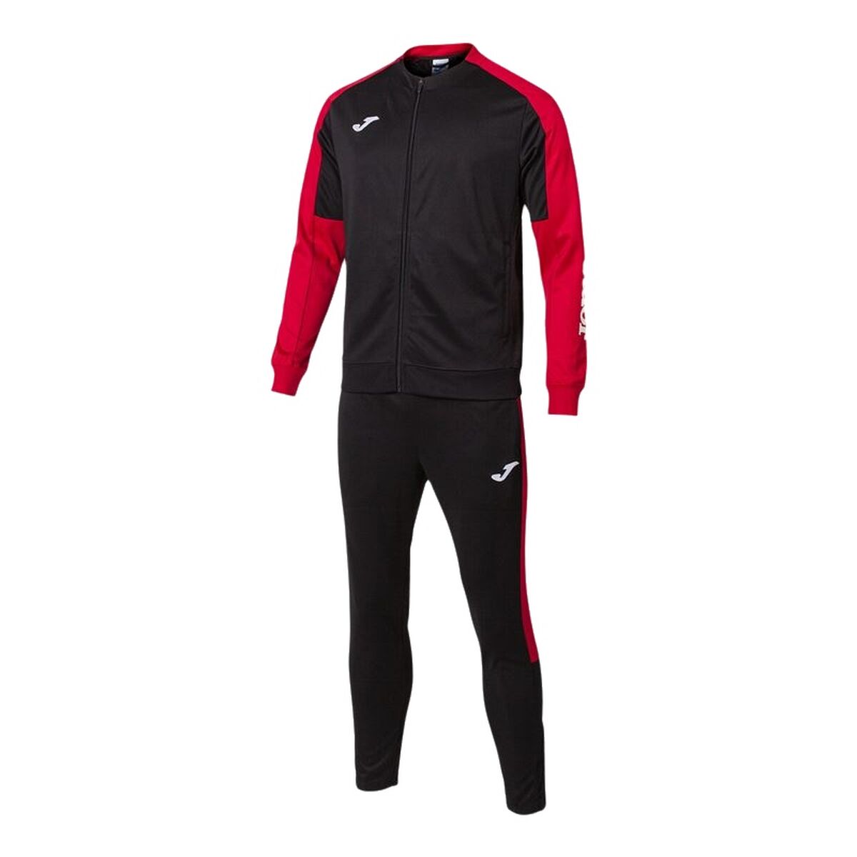 8445456370277 - Tracksuit for Adults Eco Championship Black Red Childrens Men