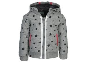 8445470102342 - - Kapuzen-Sweatjacke STARSHINE in grau Gr92