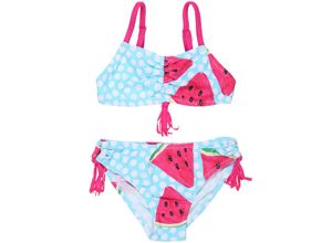 8445470148425 - - Bikini MELON gepunktet in türkis pink Gr110