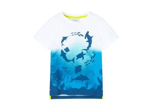 8445470409823 - - T-Shirt UNDERWATER in weiß blau Gr122