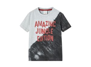 8445470420095 - - T-Shirt AMAZING JUNGLE in schwarz weiß Gr140