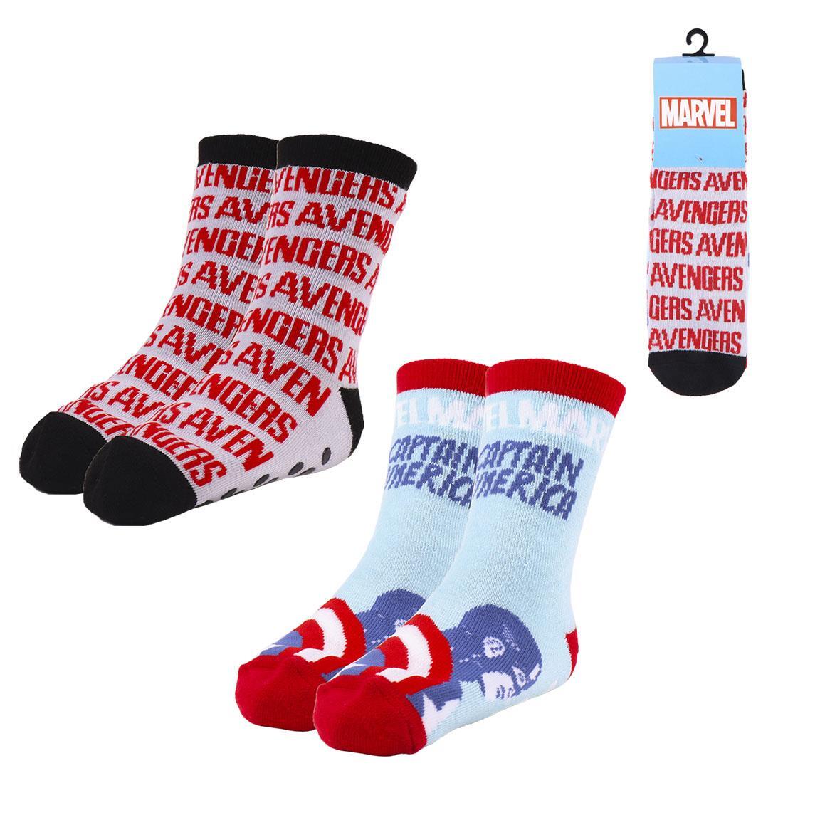8445484210491 - Doppelpack rutschfeste Socken für Baby Jungen Avengers 8445484210491 - Doppelpack rutschfeste Socken für Baby Jungen Avengers