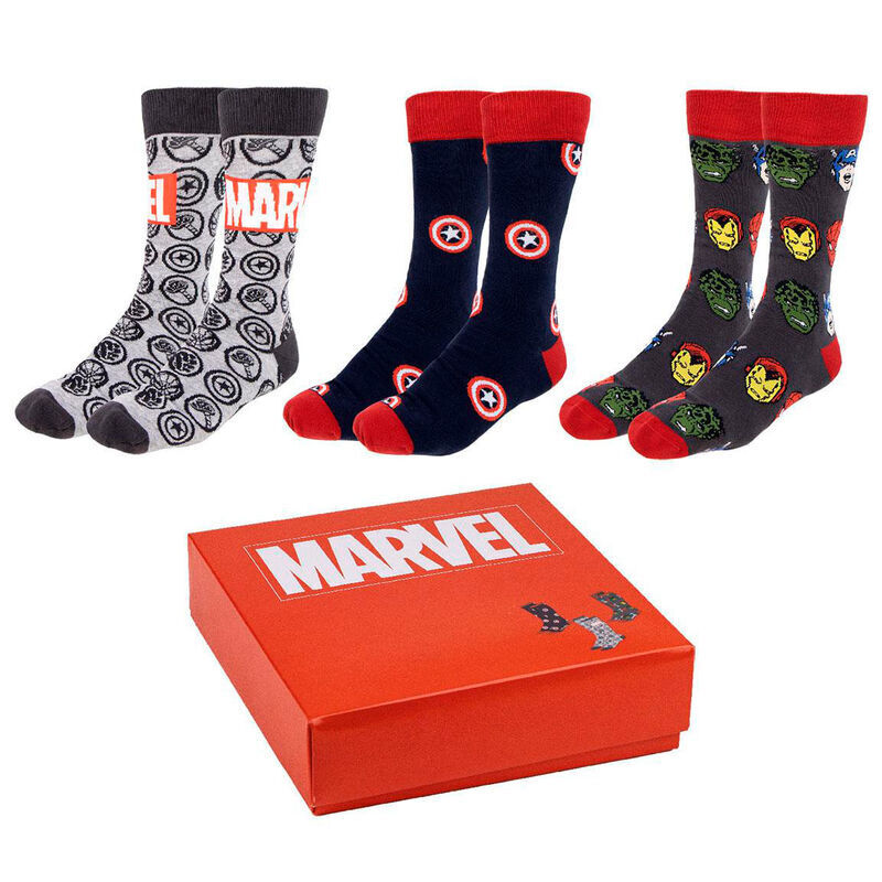 8445484333374 - Socken Marvel (x3)