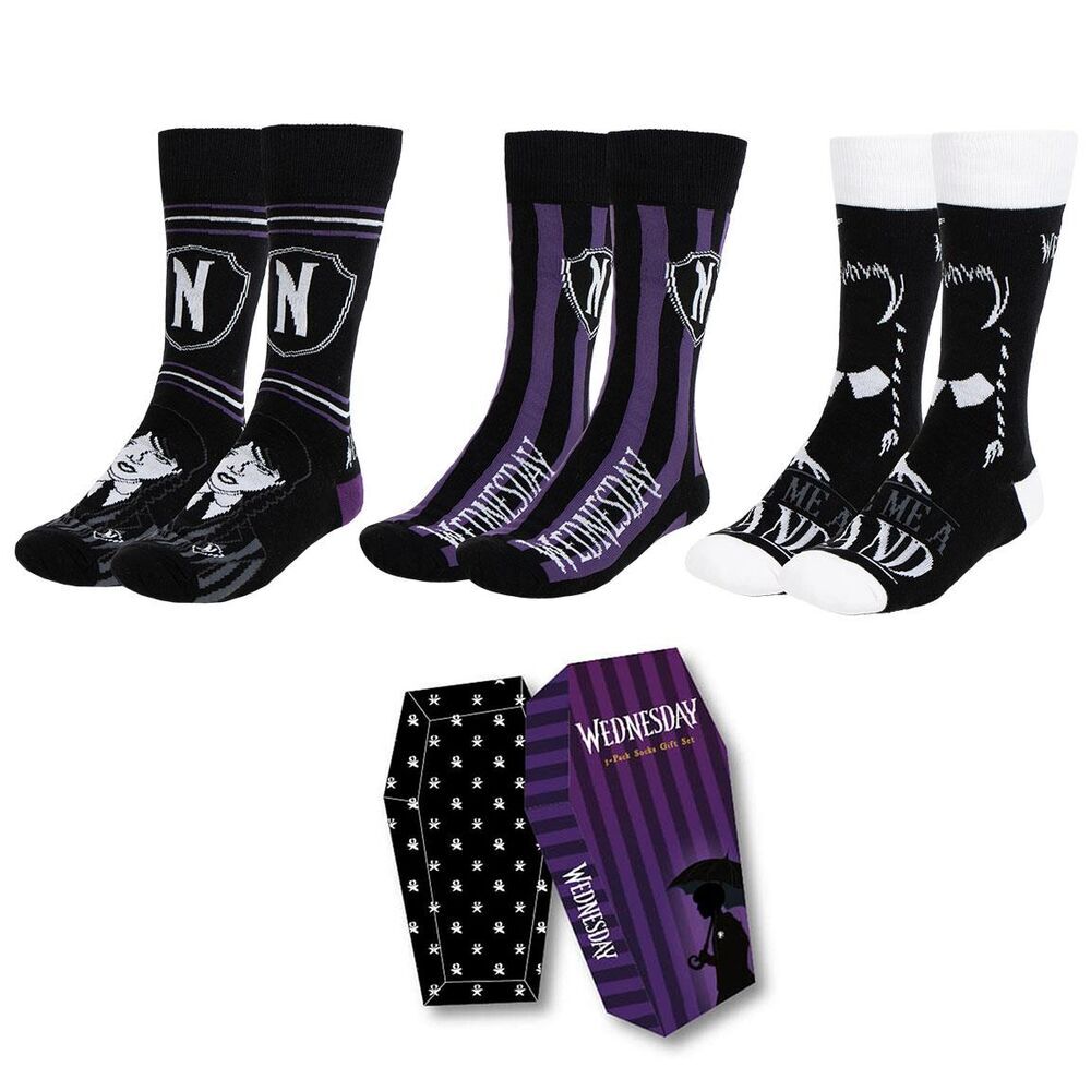 8445484436693 - Socken Wednesday (x3) 8445484436693 - Socken Wednesday (x3)