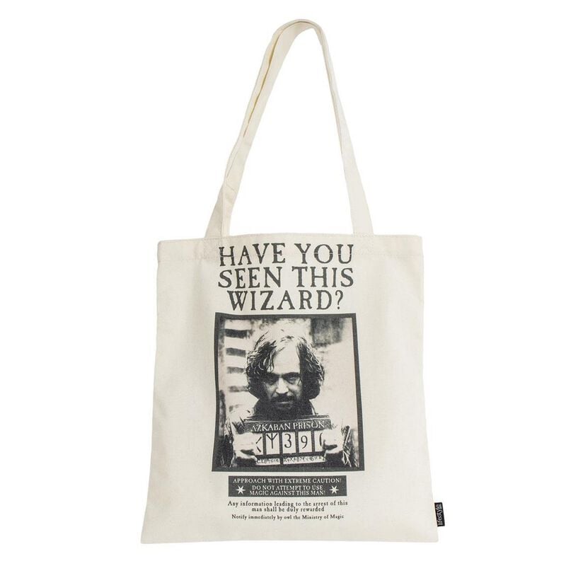 8445484450422 - Have you seen this wizard? Stofftasche schwarz weiß