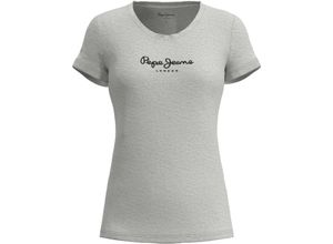 8445512331709 - T-Shirt New Virginia Logo-Print für Damen grau XS