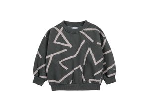 8445782103136 - Bobo Choses - Sweatshirt LINES ALL OVER in dunkelgrau Gr104 110