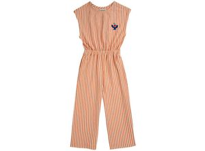 8445782192604 - Bobo Choses - Jumpsuit VERTICAL STRIPES ärmellos in orange Gr110 116