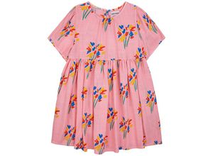 8445782193892 - Bobo Choses - Kurzarm-Kleid FIREWORKS AOP in rosa Gr146 152