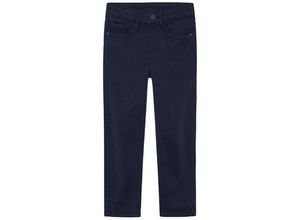 8445865141482 - - Twill-Hose SLIM FIT in marineblau Gr98