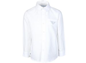 8445865198455 - - Langarm-Hemd LEINEN in weiß Gr116