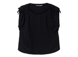 8445865246392 - - T-Shirt TUPFEN ärmellos in schwarz Gr128