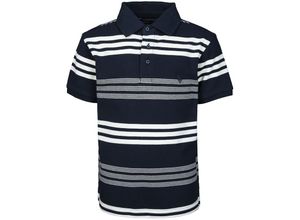 8445865252157 - - Poloshirt MARINE STRIPES in blau Gr128