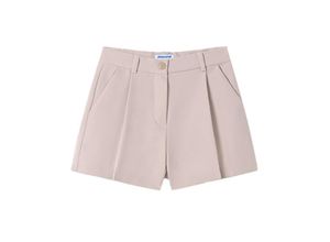 8445865255042 - - Shorts GOLDEN LIME CREPE in stein Gr140