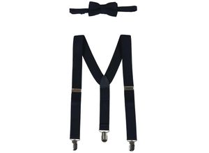 8445865282321 - Hosenträger CHIC mit Fliege in marineblau