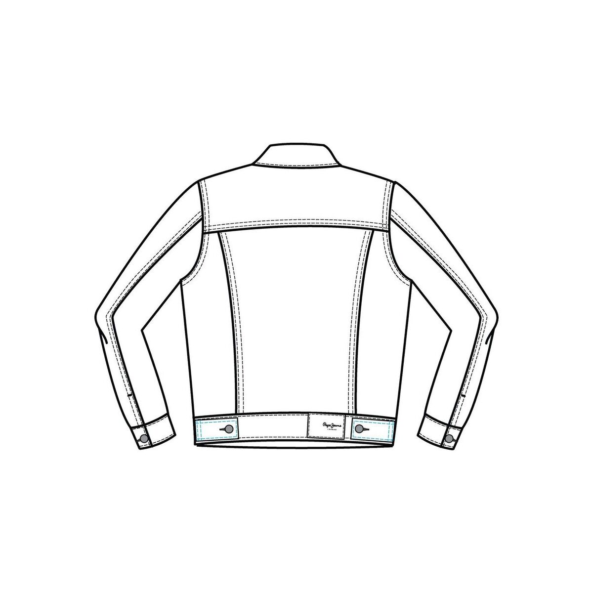 8445866455397 - Regular Fit Jeansjacke mit Knopfleiste