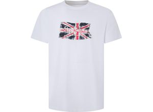 8445866527100 - T-Shirt Print-Motiv Baumwolle für Herren weiß XL