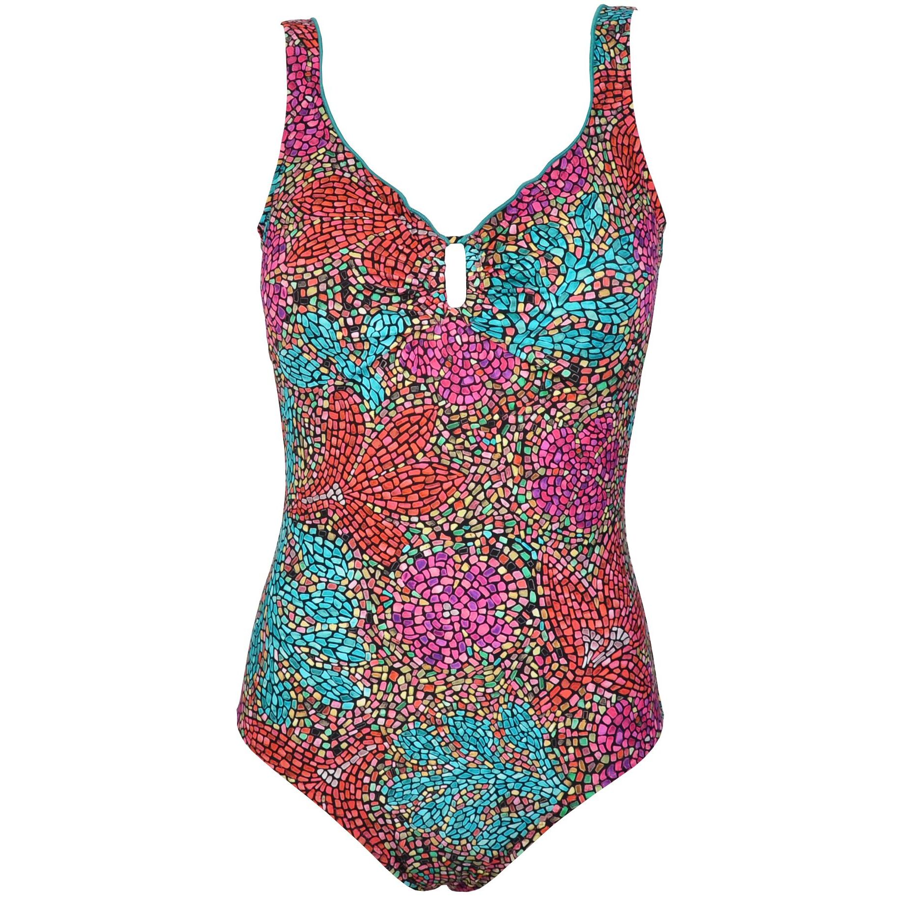8447049101268 - Einfacher Damen-Einteiler Badeanzug Ikia Basico