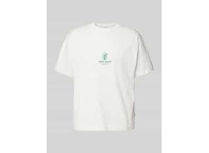 8447166258371 - T-Shirt mit Label-Print