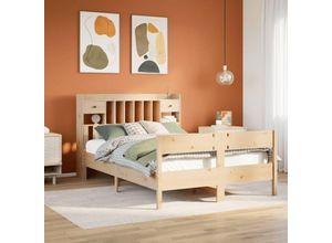 8447299752388 - Torana - Massivholzbett mit Regal ohne Matratze 140x200 cm Kiefer