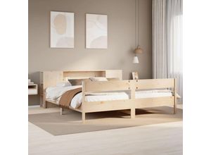 8447299757321 - Torana - Massivholzbett mit Regal ohne Matratze 180x200 cm Kiefer