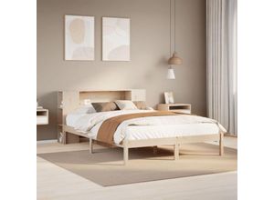 8447299763575 - Torana - Massivholzbett mit Regal ohne Matratze 120x190 cm Kiefer