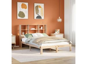 8447299778876 - Torana - Massivholzbett mit Regal ohne Matratze 160x200 cm Kiefer