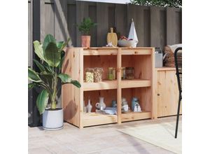 8447299793381 - Torana - Outdoor-Küchenschrank 106x55x92 cm Massivholz Kiefer