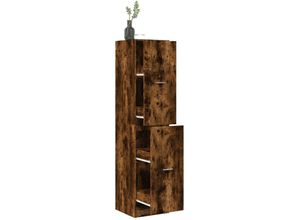 8447299802854 - Torana - Apothekerschrank Räuchereiche 40x41x1745 cm Holzwerkstoff